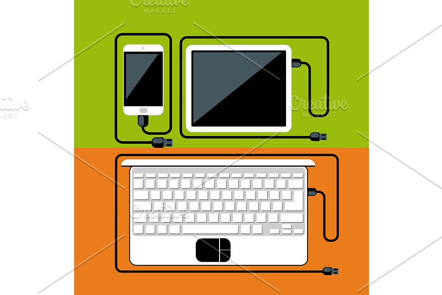 Laptop, digital tablet, smartphone