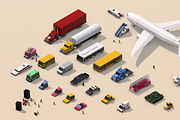 Low Poly City Cars Vehicles Pack