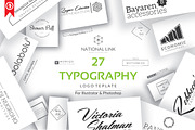 Typography Premade Logo Template