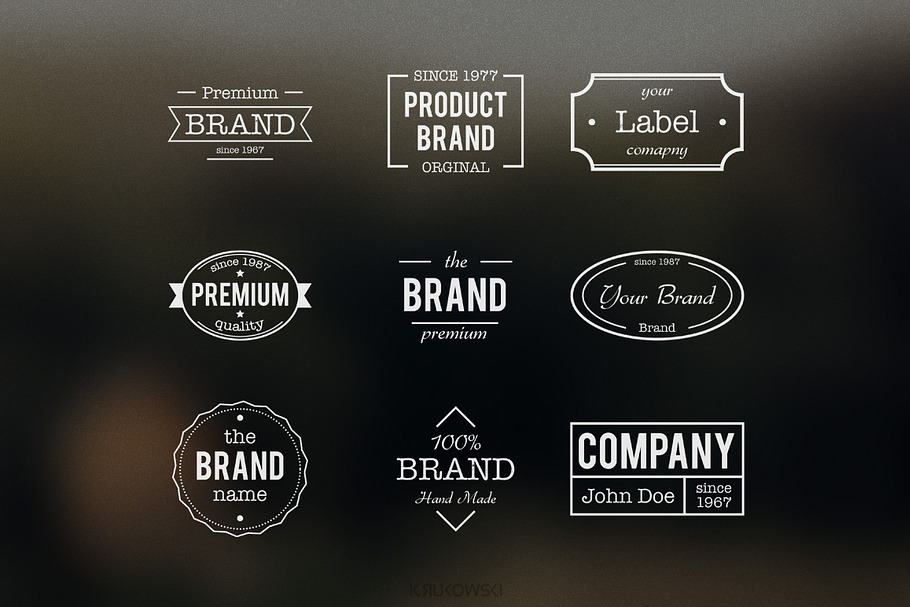 Vintage Badges Logos in Logo Templates - product preview 8