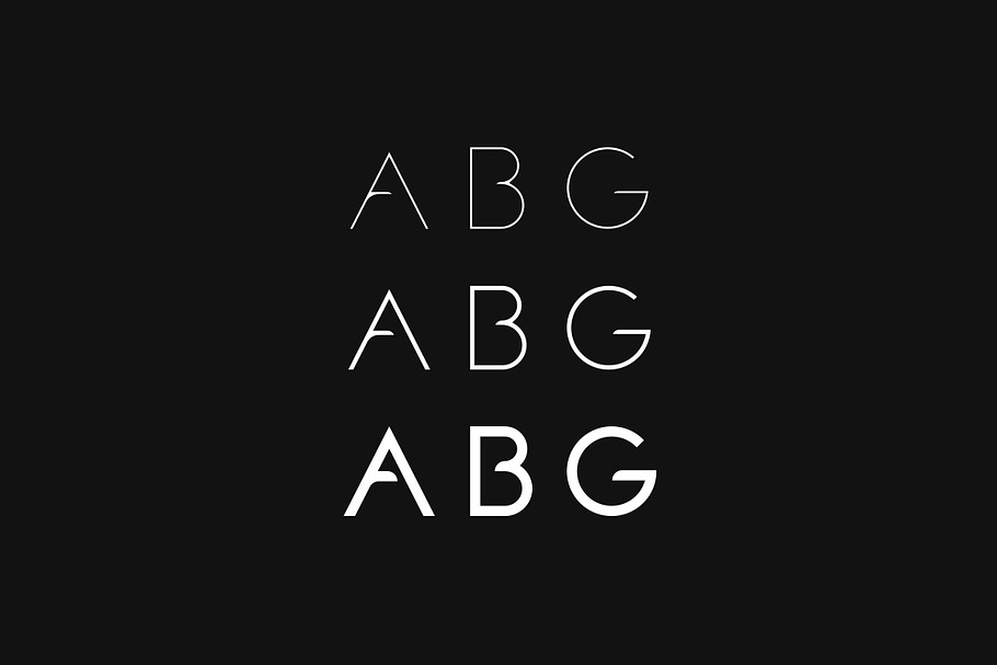 Cool Linear Letters, Vector Alphabet