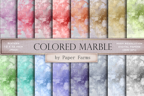 Colored marble backgrounds