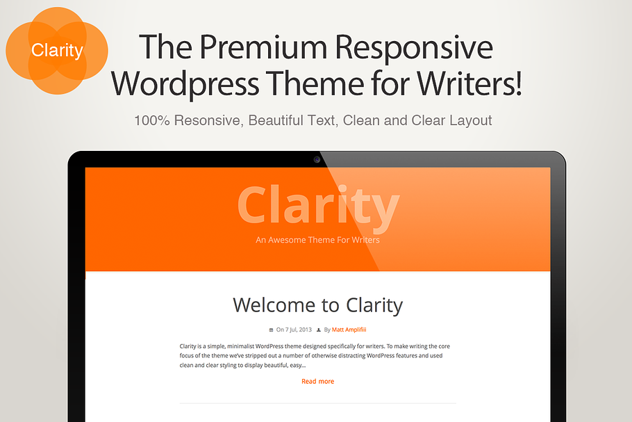 Clarity - A Writers WordPress Theme in WordPress Blog Themes - product preview 8