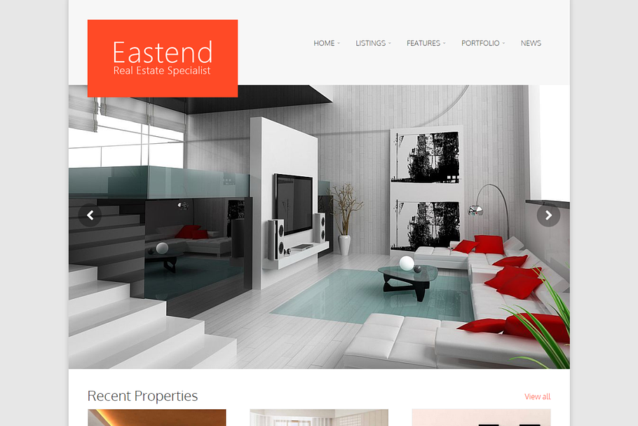 Eastend - Real Estate WordPress in WordPress Business Themes - product preview 8