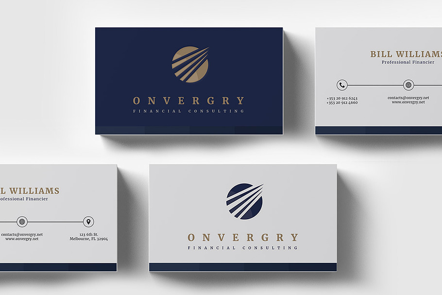 Financial Consulting Business Card in Business Card Templates - product preview 8