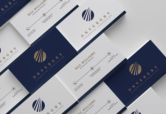 Financial Consulting Business Card in Business Card Templates - product preview 1