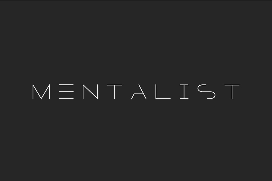 MENTALIST - FUTURISTIC DISPLAY FONT in Display Fonts - product preview 8