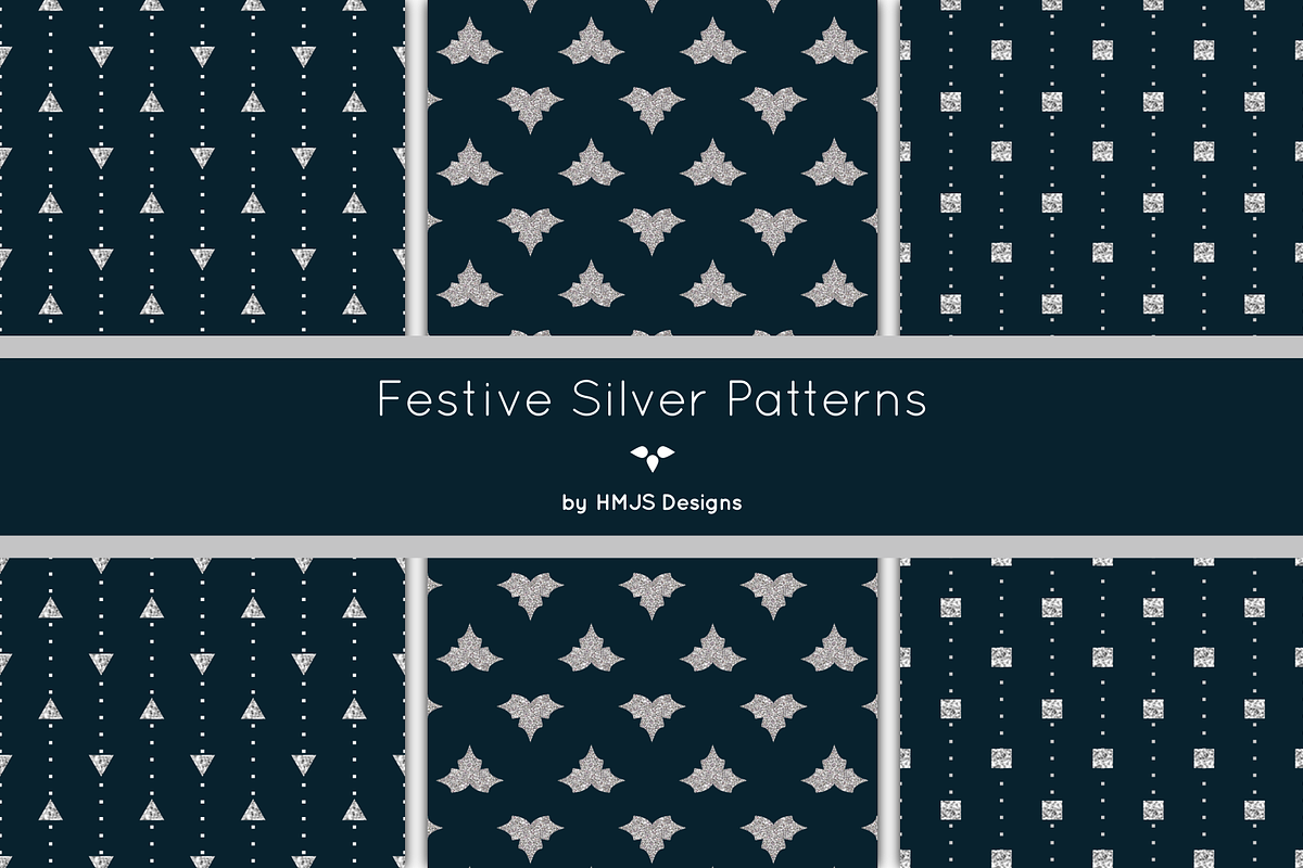 Festive Silver Patterns in Patterns - product preview 8