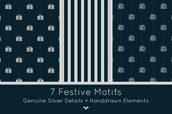 Festive Silver Patterns in Patterns - product preview 1