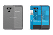 LG G6 Mobile Skin PSD Mockup
