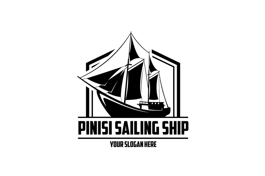 Sailing Ship in Logo Templates - product preview 8