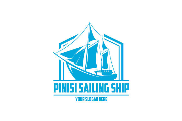 Sailing Ship in Logo Templates - product preview 1
