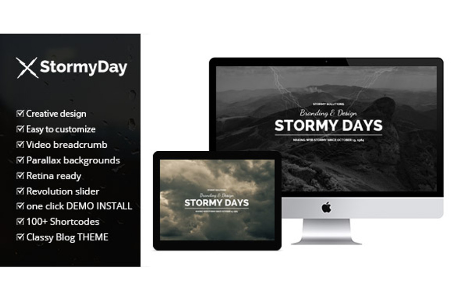 Stormy Day - Wordpress Blog Theme
