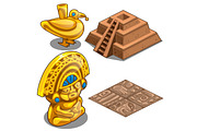 Golden Maya objects