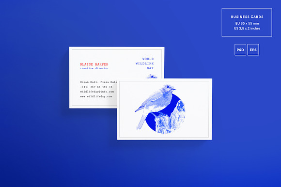 Business Cards | Wildlife Day in Business Card Templates - product preview 1