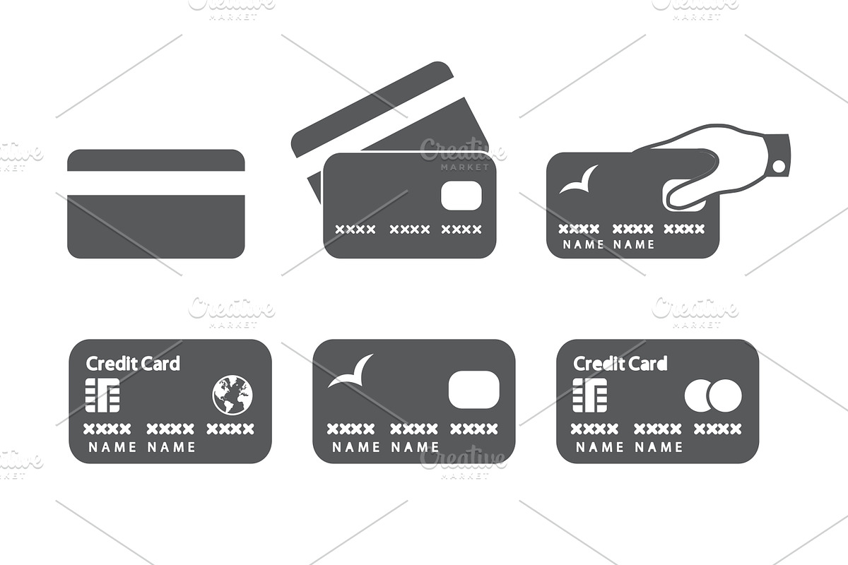 Credit card icons in Credit Card Icons - product preview 8