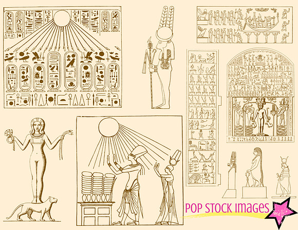 Ancient Egypt Brushes & PNG Set in Photoshop Brushes - product preview 1