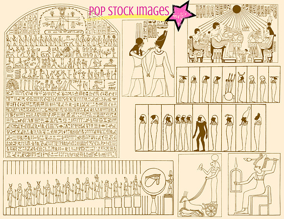 Ancient Egypt Brushes & PNG Set in Photoshop Brushes - product preview 2