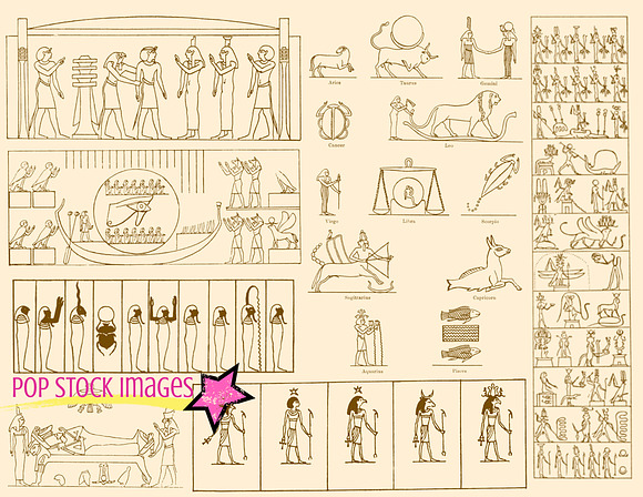 Ancient Egypt Brushes & PNG Set in Photoshop Brushes - product preview 3