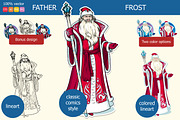 Father Frost the New Year character