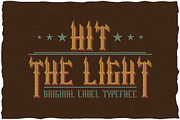 Hit The Light Vintage Label Typeface