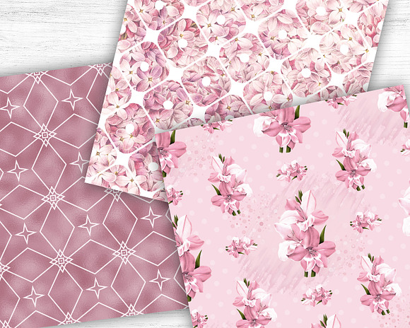 Cherry Blossom Digital Paper in Textures - product preview 1