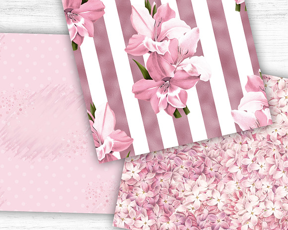 Cherry Blossom Digital Paper in Textures - product preview 2