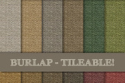 Burlap Tileable Seamless Patterns