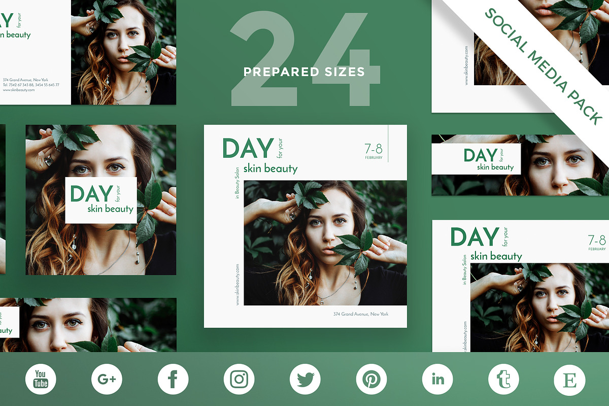 Social Media Pack | Skin Beauty in Social Media Templates - product preview 8