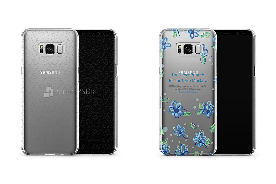 Galaxy S8 Plus-PC Clear Case Mockup
