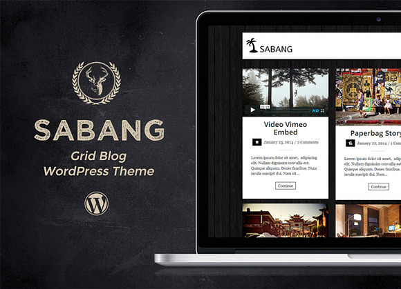 Sabang - Grid Blog WordPress Theme in WordPress Blog Themes - product preview 3