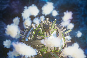 Planet City 3d model corona renderer