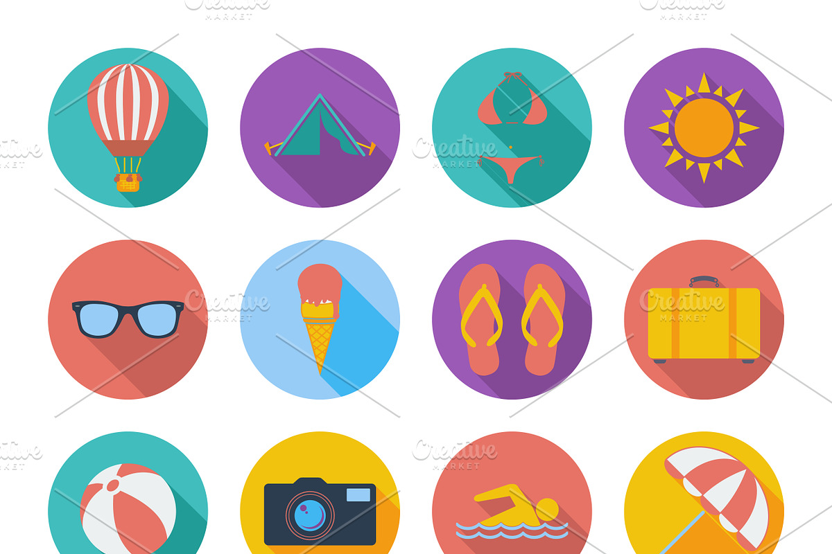 Summer icons set. in Summer Icons - product preview 8