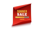 Big summer sale loading poster.
