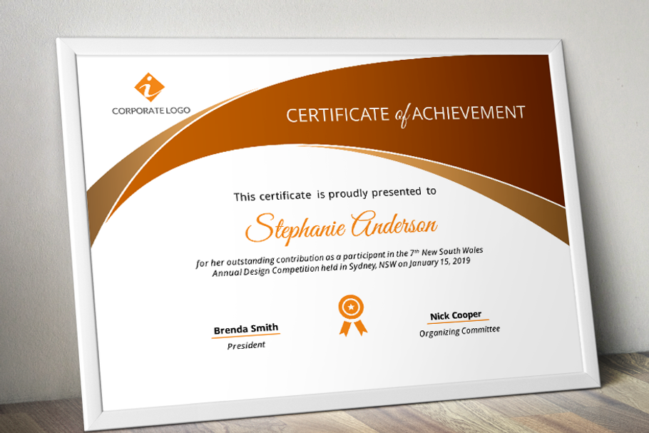 PowerPoint Certificate Template in Stationery Templates - product preview 8