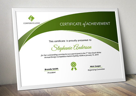 PowerPoint Certificate Template in Stationery Templates - product preview 3