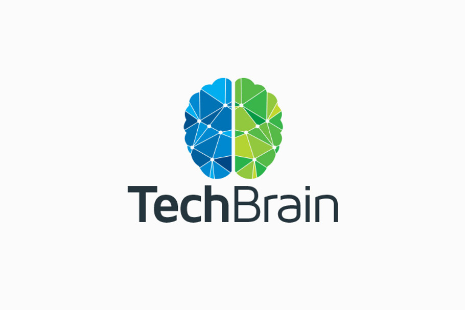 Tech Brain Logo in Logo Templates - product preview 8
