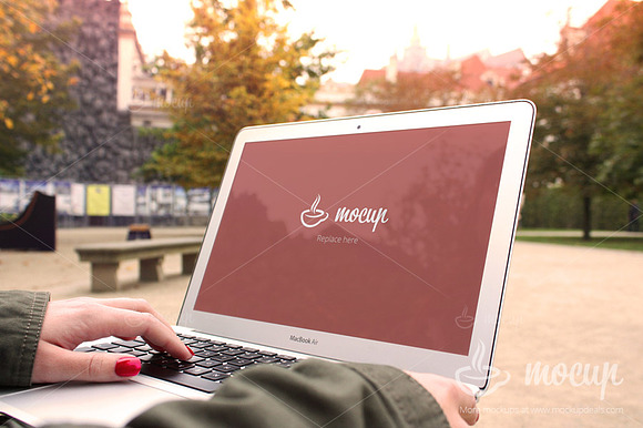 Macbook Air Mockup Autumn 2 in Mobile & Web Mockups - product preview 1