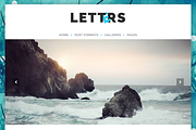 Letters- Blogger WordPress Theme