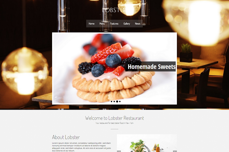 Lobster - Restaurant & Bar WordPress in WordPress Business Themes - product preview 8