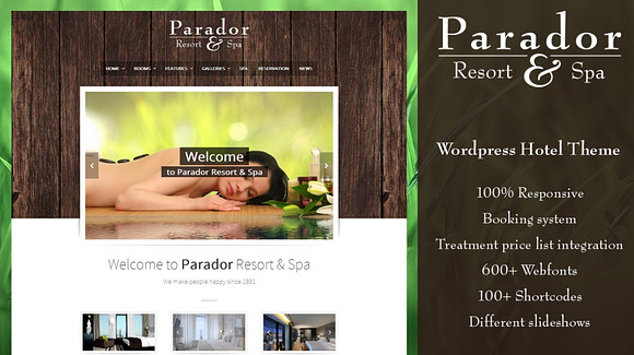 Parador - Hotel & Spa WordPress in WordPress Business Themes - product preview 1