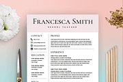 Resume Template - FREE Cover Letter