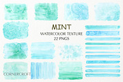 Watercolor Mint Texture 