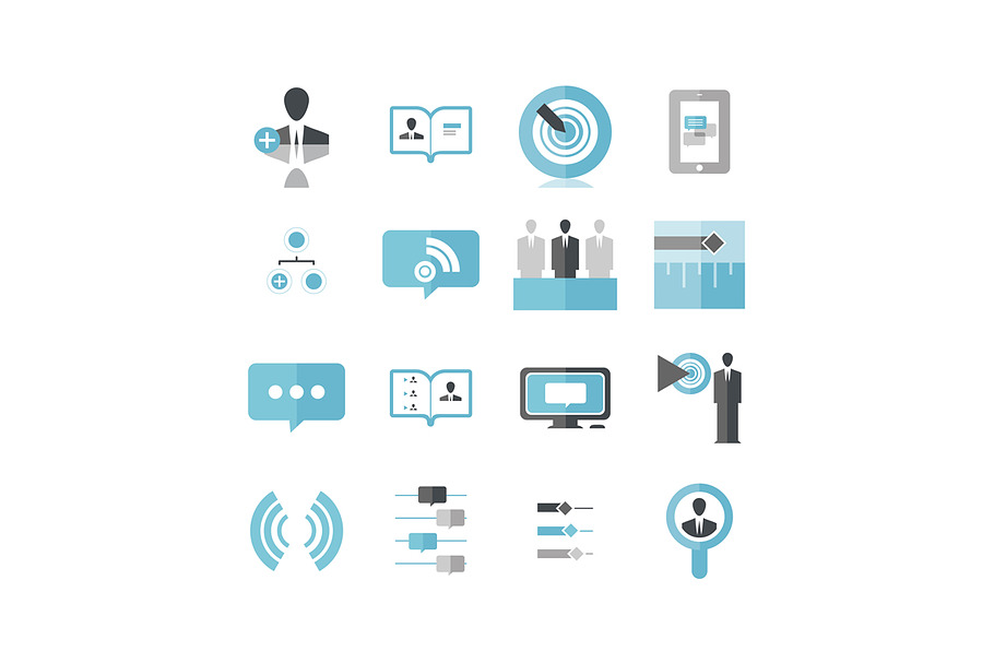 Modern Social Business Icons in Icons - product preview 8