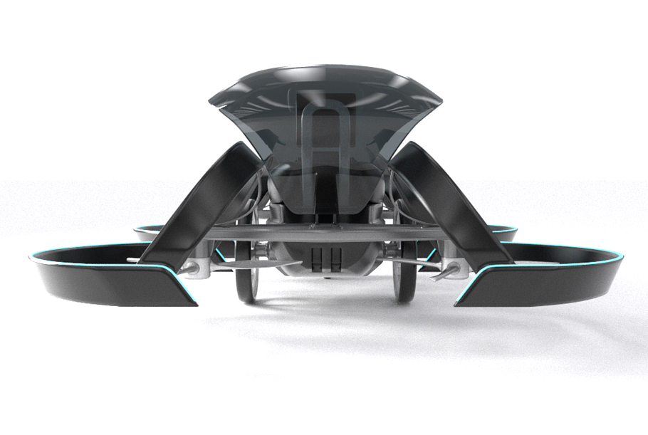 Toyota SkyDrive Drone Tax 3d model in Vehicles - product preview 3