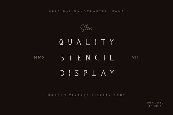 Smbrn Stencil Collection in Display Fonts - product preview 7