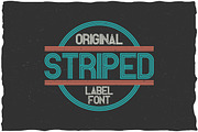 Striped Vintage Label Typeface