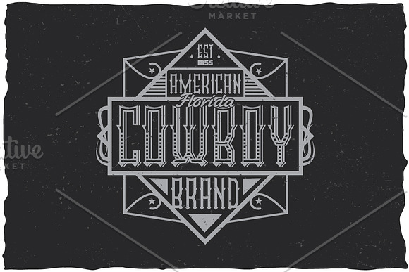 Brandy Vintage Label Typeface in Display Fonts - product preview 2