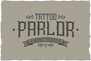Tattoo Parlor Vintage Label Typeface
