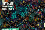 Ultimate Low Poly City Night Pack 1